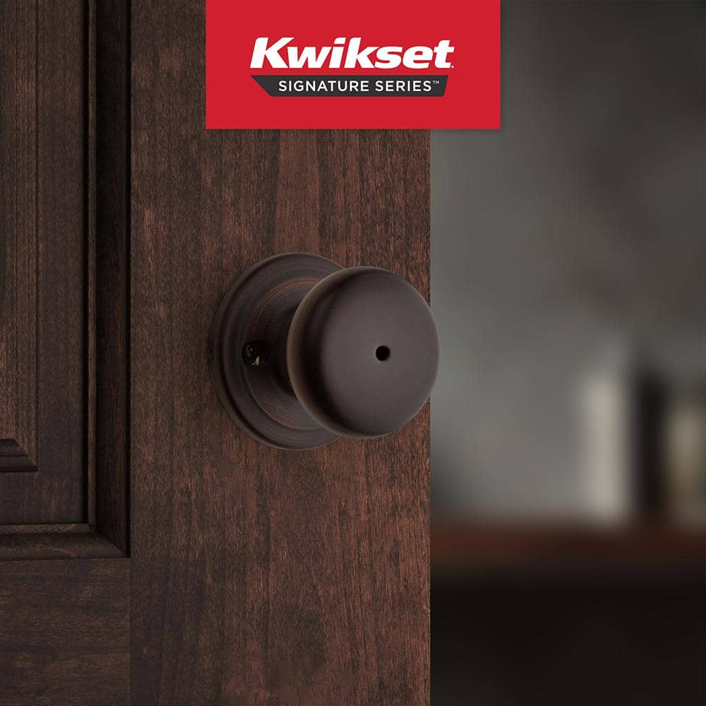 Kwikset Juno Venetian Bronze Privacy Lockset, ANSI/BHMA Grade 2, Fits 1-3/4 in. Doors