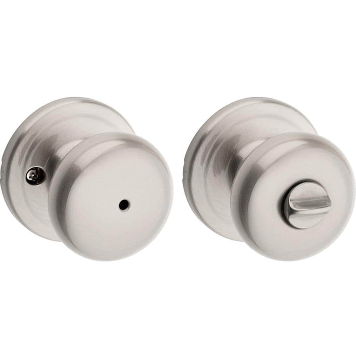 Kwikset Juno Satin Nickel Privacy Bed/Bath Door Knob