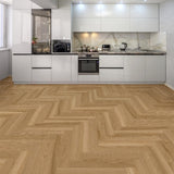 Herringbone Lakeside Hill Oak 22 MIL x 4.7 in. W x 28 in. L Click Lock Waterproof Vinyl Plank Flooring (22.3 sqft/Case)