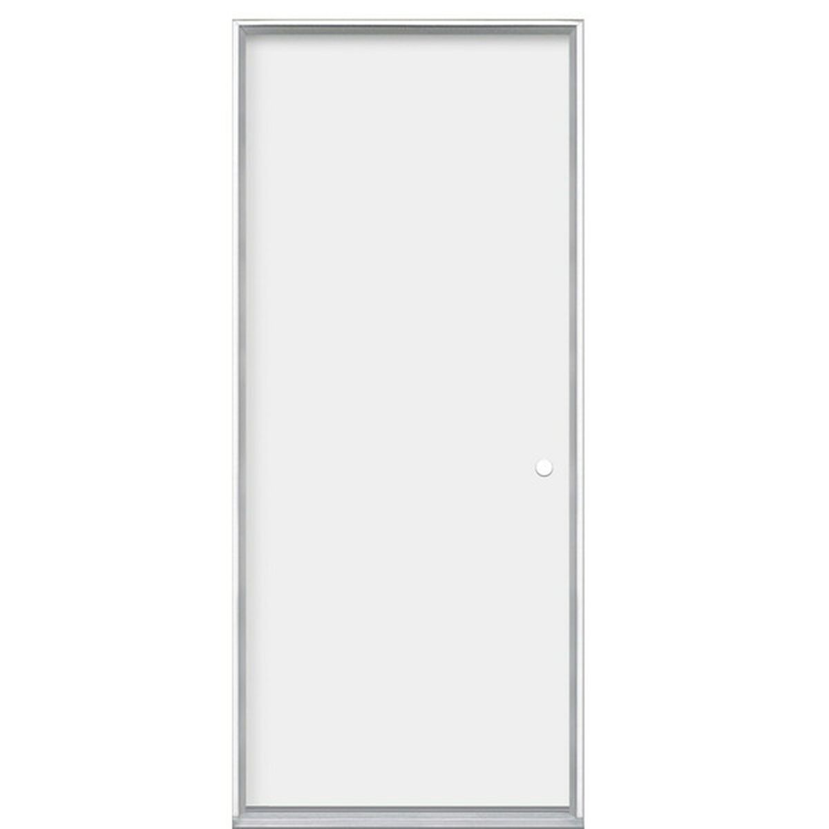 Masonite 32-in x 80-in Steel Left-Hand Inswing Primed Fire Rated Prehung Single Front Door