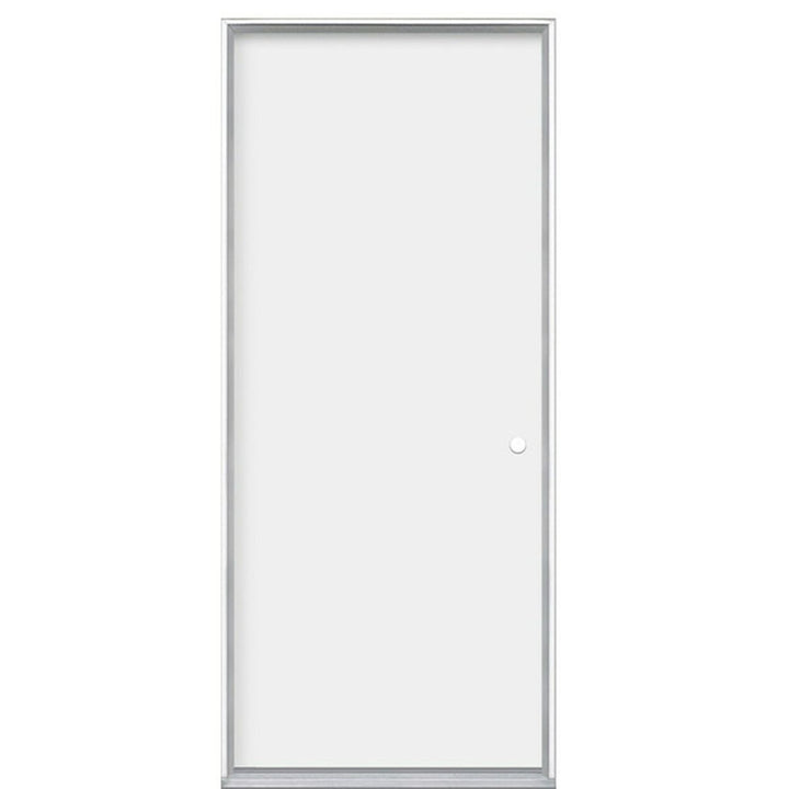 Masonite 32-in x 80-in Steel Left-Hand Inswing Primed Fire Rated Prehung Single Front Door