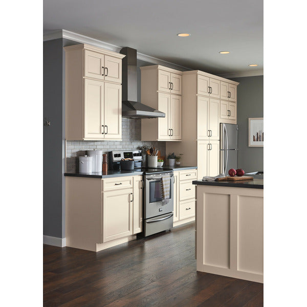 Diamond NOW Caspian 36-in W x 30-in H x 12-in D TrueColor Toasted Antique Door Wall Stock Cabinet