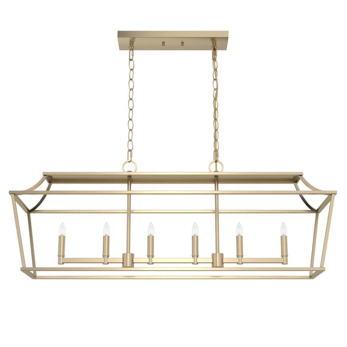 Hunter Laurel Ridge 6-Light Alturas Gold Linear Chandelier