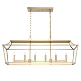 Hunter Laurel Ridge 6-Light Alturas Gold Linear Chandelier