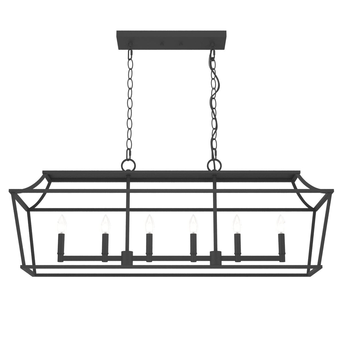 Hunter Laurel Ridge 6-Light Alturas Gold Linear Chandelier