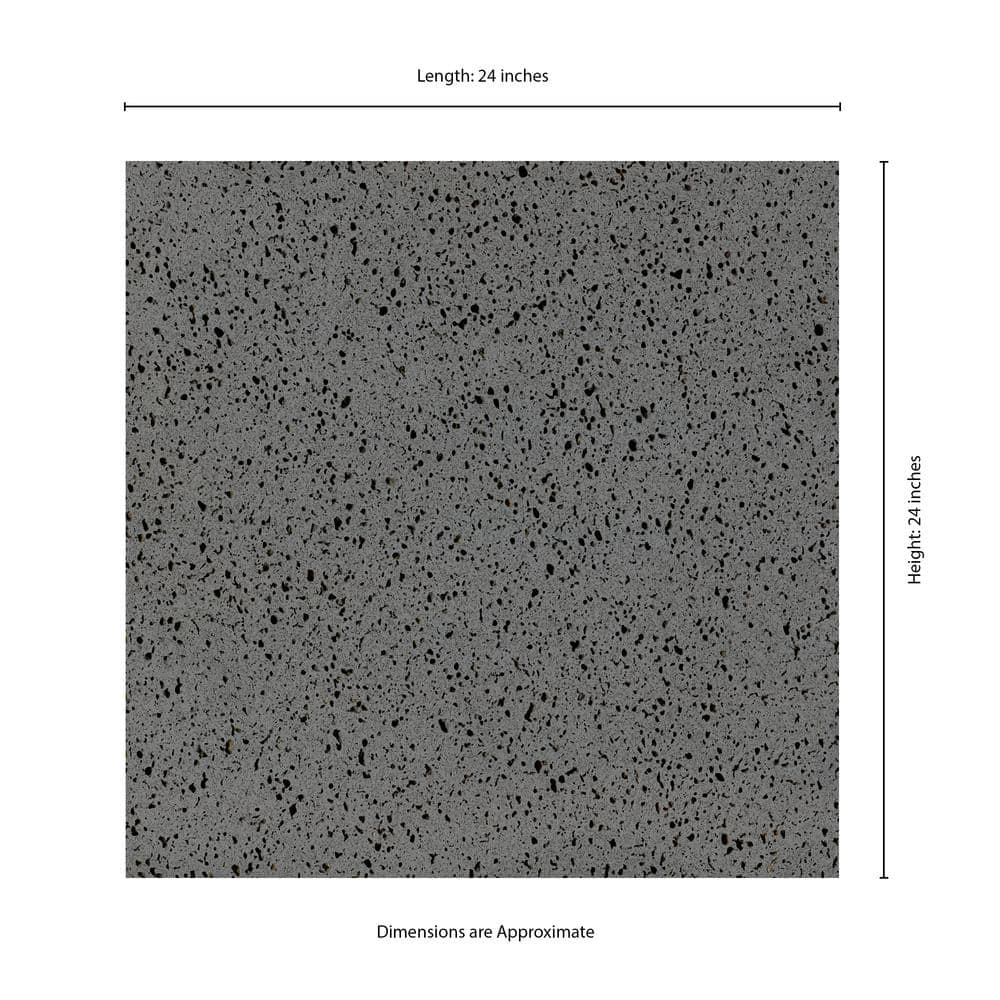 MSI Lava Stone 24 in. x 24 in. Rough Honed Basalt Floor Tile Paver (4 sq. ft./Case)