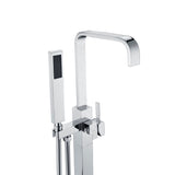 ANZZI Victoria Series Freestanding Bathtub Faucet, 2-Handle with Hand Shower, Valve Included, FS-AZ0031BN (Brushed Nickel)