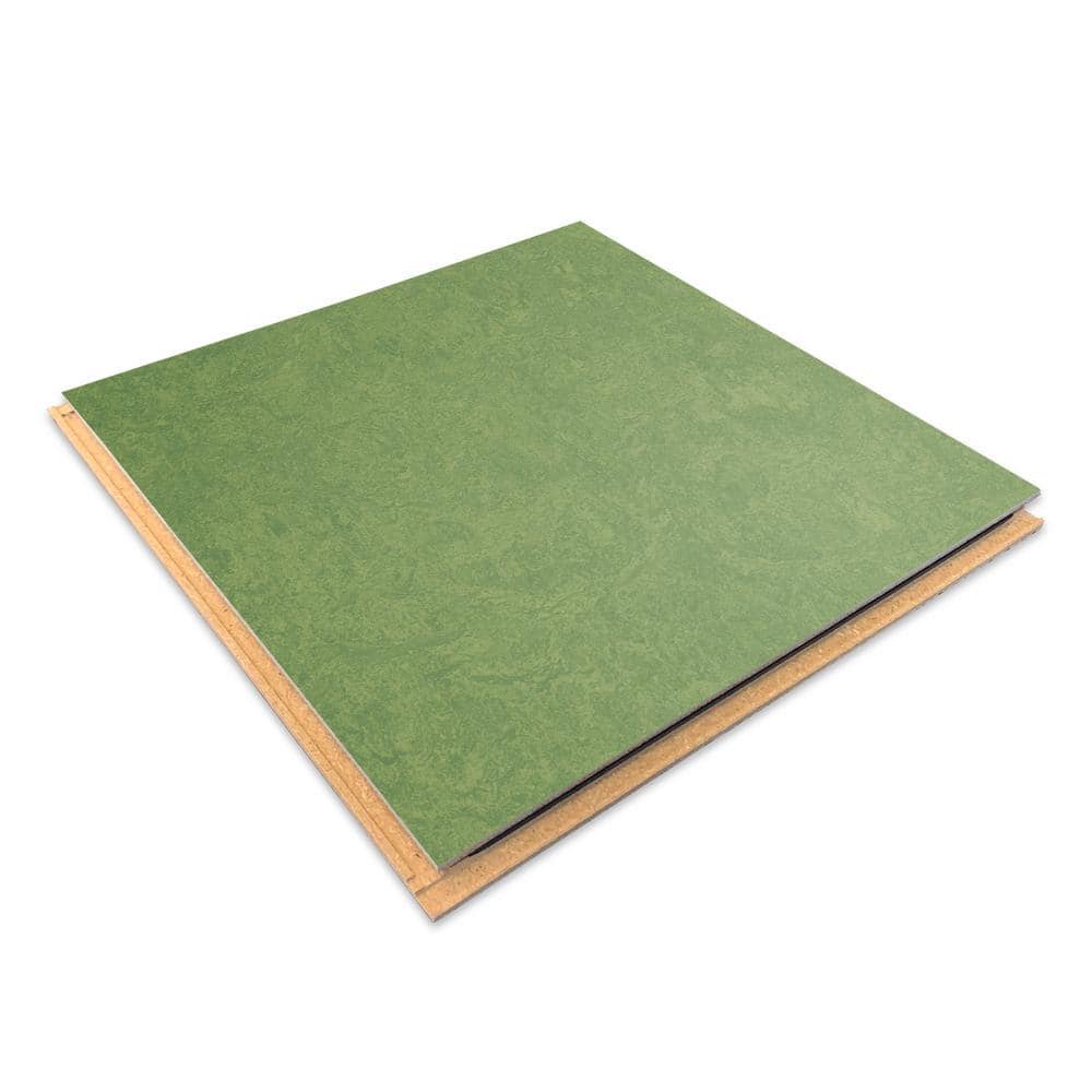 Marmoleum Cinch Loc Seal Leaf 9.8 mm T x 11.81 in. W x 11.81 in. L Laminate Flooring (6.78 sq. ft./case)