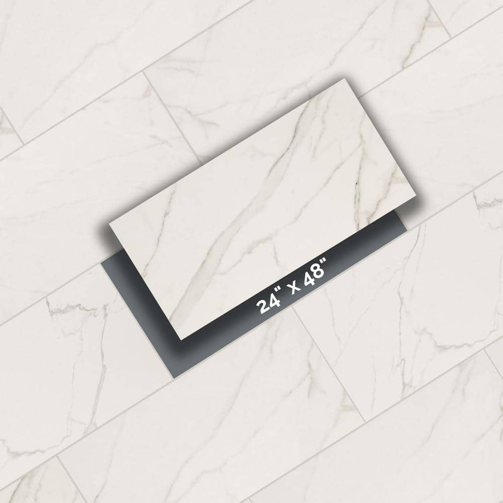 MSI Leonardo Venato 24 in. x 48 in. Polished Porcelain Marble Look Floor and Wall Tile (32 cases/512 sq. ft./pallet)