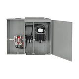 Leviton 400 Amp Outdoor Meter Main Combo, 12-Spaces, Ringless with Lever Bypass, Removable 5th Jaw Installed