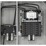 Leviton 400 Amp Outdoor Meter Main Combo, 12-Spaces, Ringless with Lever Bypass, Removable 5th Jaw Installed
