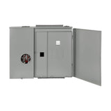 Leviton 400 Amp Outdoor Meter Main Combo, 12-Spaces, Ringless with Lever Bypass, Removable 5th Jaw Installed