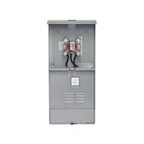 Leviton 150 Amp Outdoor Meter Main Combo, 8-Spaces, Ringless with Horn Bypass