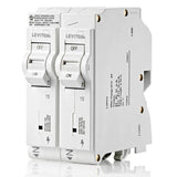Leviton 15 Amp Surge Protective Device with Two 1-Pole Standard Hydraulic Magnetic Branch Circuit Breakers