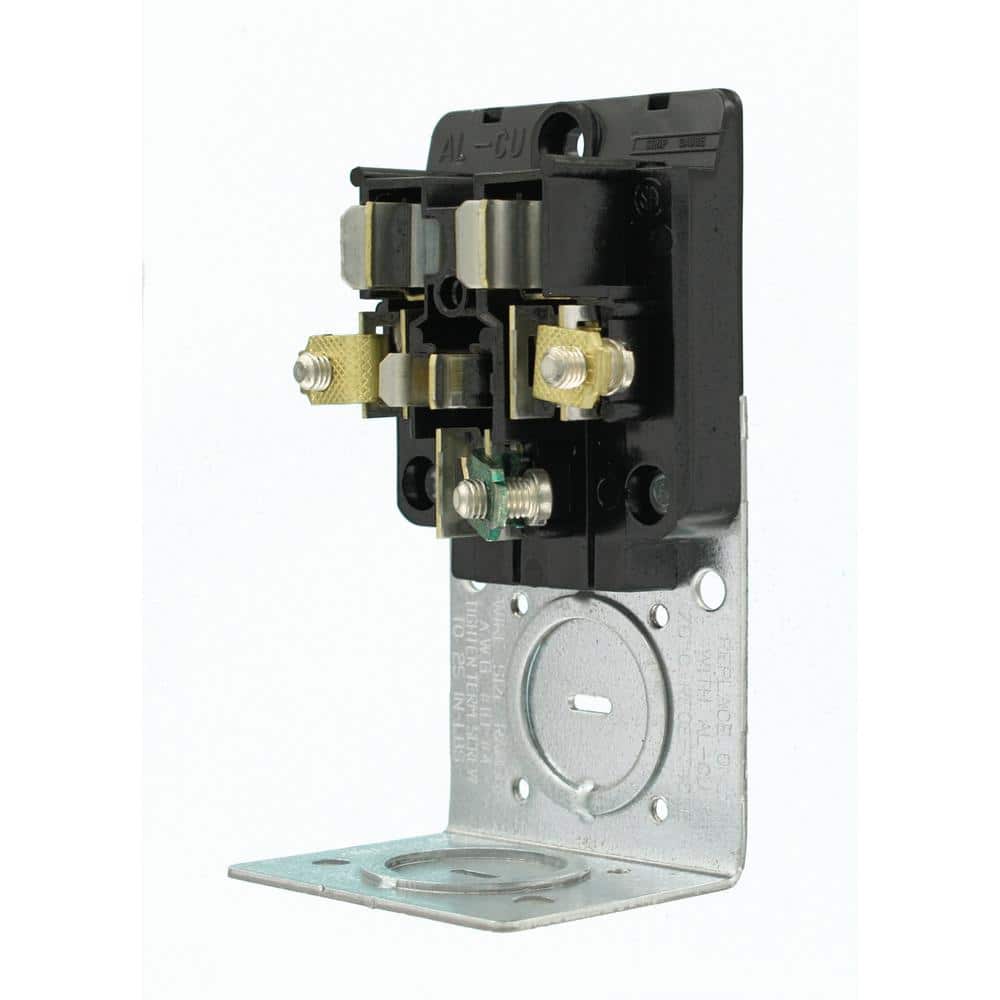 Leviton 5378 50 Amp Double Pole Single Outlet, Surface Mount, Black, NEMA 6-50R