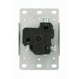 Leviton 30 Amp 2-Pole Flush Mount Shallow Single Outlet, Black (NEMA 6-50R)