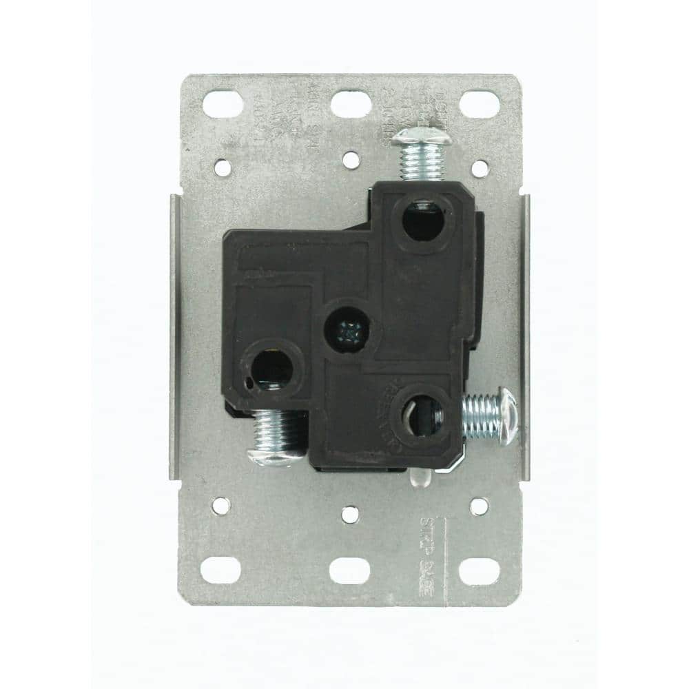 Leviton 50 Amp 2-Pole Flush Mount Shallow Single Outlet, Black (NEMA 6-50R)