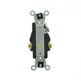 Leviton 20 Amp Commercial Grade Double-Pole Single Outlet, White (NEMA 6-20R, 250V)