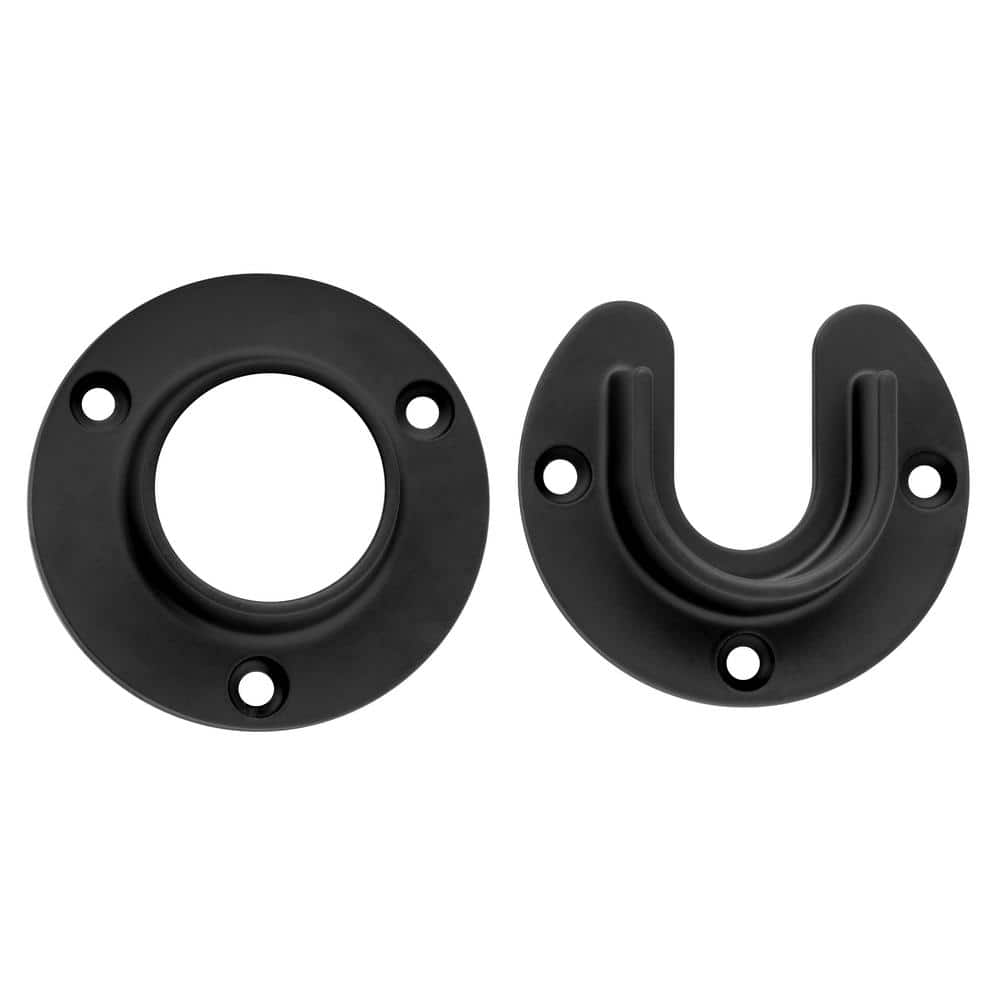 Lido Designs Flat Black Closet Flange Set