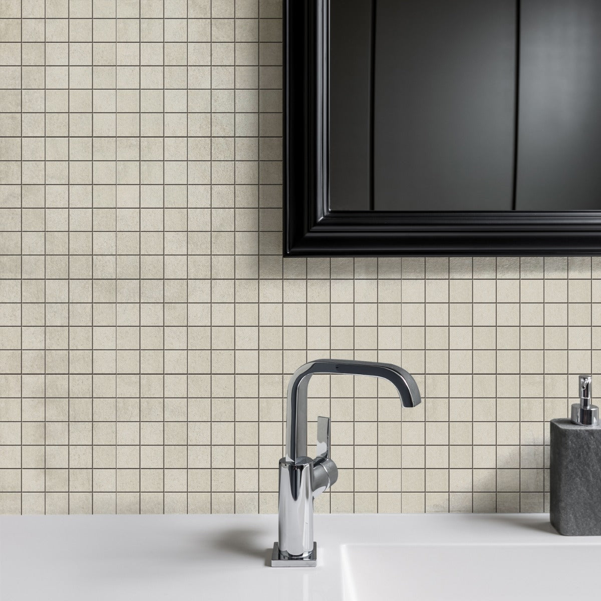 Karo White 2x2 Matte Porcelain Mosaic Tile - Durable and Stylish