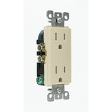 Leviton Decora 15 Amp Tamper-Resistant Duplex Outlet, Light Almond (10-Pack)