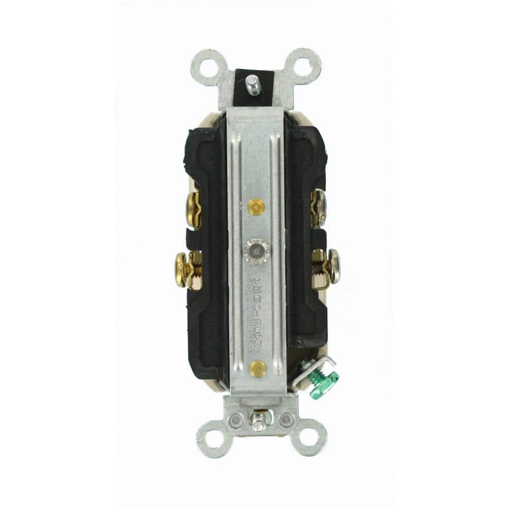 Leviton 15 Amp Commercial Grade Duplex Outlet, Light Almond