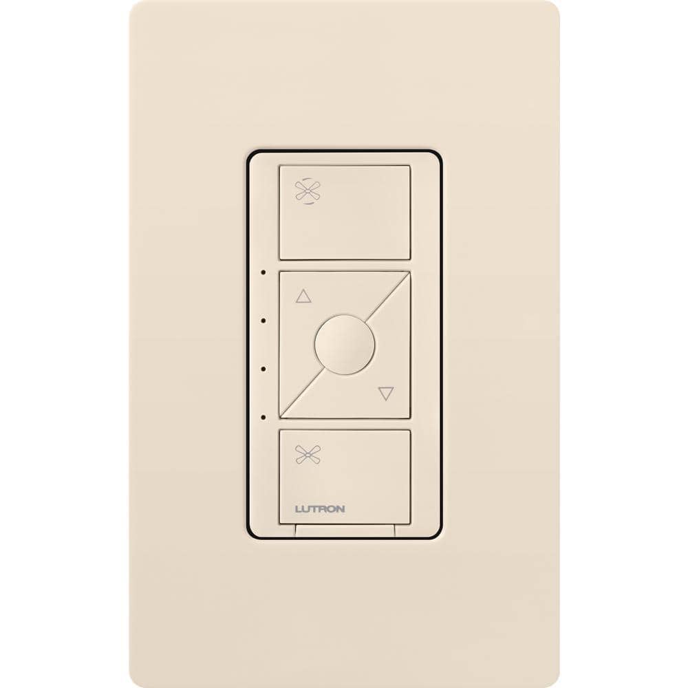 Lutron Caseta Smart Fan Speed Control, for Pull Chain Fans, 1.5-Amp/Single Pole, Light Almond (PD-FSQN-LA)