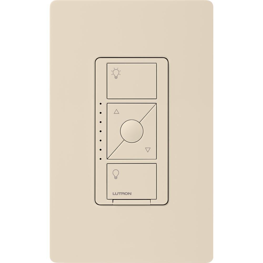 Lutron Caseta Smart Lighting Dimmer Switch for ELV Bulbs, 250-Watt LED Bulbs, Light Almond (PD-5NE-LA)