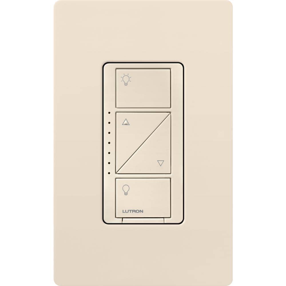 Lutron Caseta Smart Dimmer Switch for Wall & Ceiling Lights, 150W LED, Light Almond (PD-6WCL-LA)