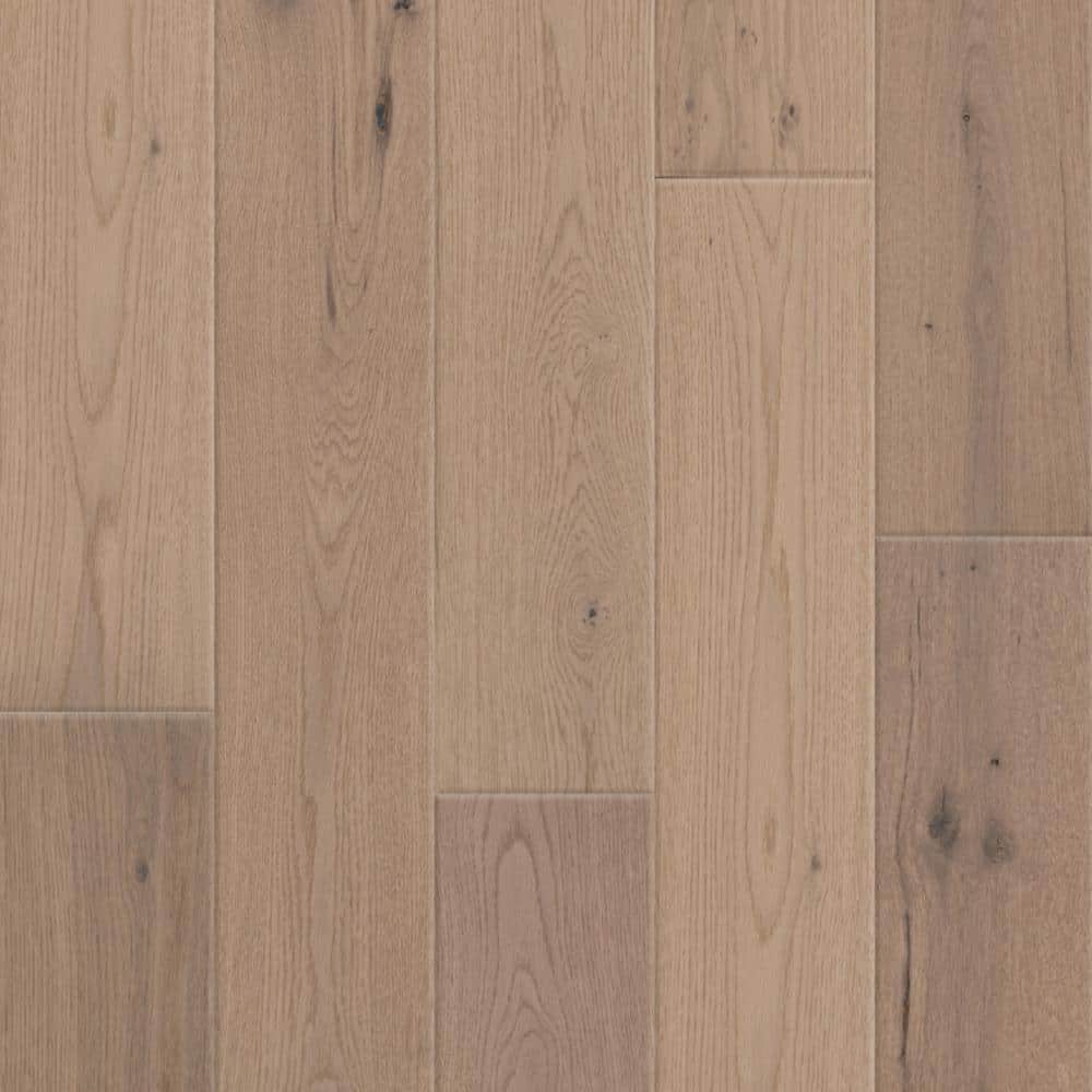 Oyster White Oak 1/2 in. T x 7.4 in. W Tongue and Groove Wire Brushed Engineered Hardwood Flooring (28.1 sq.ft./case)