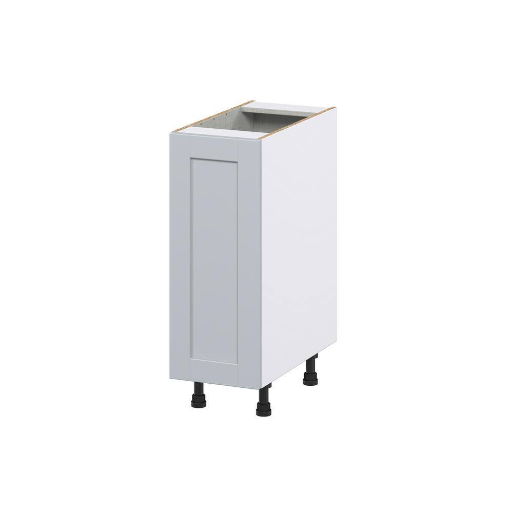 Cumberland 12 in. W x 34.5 in. H x 24 in. D Light Gray Shaker Assembled Pullout Right Spice Rack Kitchen Cabinet