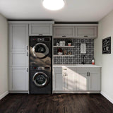 J COLLECTION Cumberland Light Gray Shaker Assembled Base Kitchen Cabinet with a Drawer (36 in. W x 34.5 in. H x 24 in. D)
