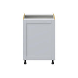 J COLLECTION Cumberland Light Gray Shaker Assembled Sink Base Kitchen Cabinet with a False Front (24 in. W x 34.5 in. H x 24 in. D)