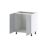 J COLLECTION Cumberland Light Gray Shaker Assembled Sink Base Kitchen Cabinet with Full Height Door (30 in. W x 34.5 in. H x 24 in.D)