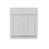 LIFEART CABINETRY Anchester Assembled 30x34.5x24 in. Base Cabinet with 2 Doors and 1 Drawer in Light Gray