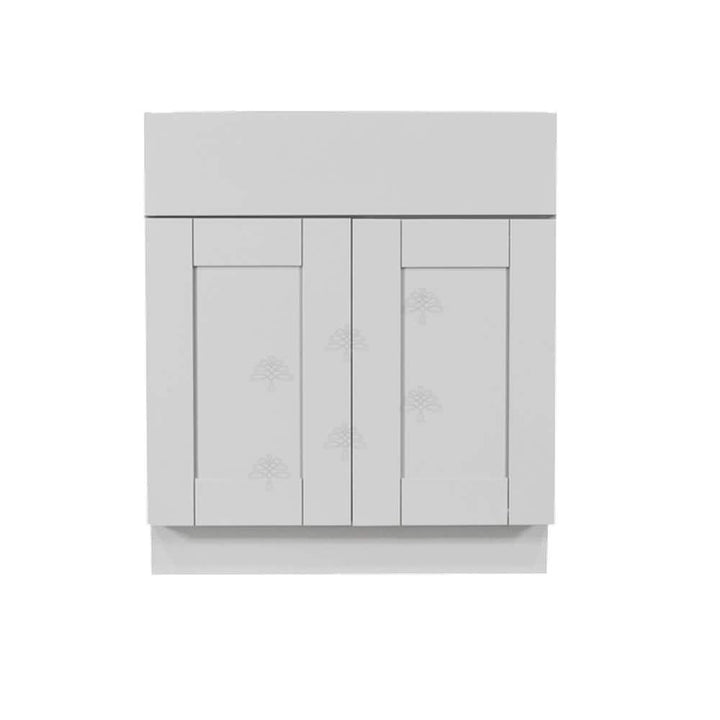 LIFEART CABINETRY Anchester Assembled 30x34.5x24 in. Base Cabinet with 2 Doors and 1 Drawer in Light Gray