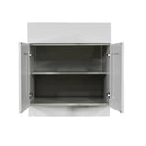 LIFEART CABINETRY Anchester Assembled 30x34.5x24 in. Base Cabinet with 2 Doors and 1 Drawer in Light Gray