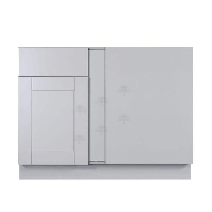 LIFEART CABINETRY Anchester Assembled 39x34.5x24 in. Base Blind Corner Cabinet in Light Gray