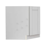 LIFEART CABINETRY Anchester Assembled 36x34.5x24 in. Base Diagonal Cabinet in Light Gray