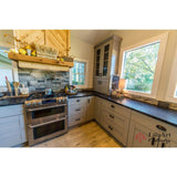 LIFEART CABINETRY Anchester Assembled 36x34.5x24 in. Base Diagonal Cabinet in Light Gray