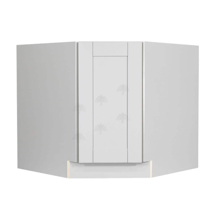 LIFEART CABINETRY Anchester Assembled 36x34.5x24 in. Base Diagonal Cabinet in Light Gray