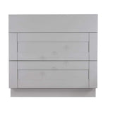LIFEART CABINETRY Anchester Assembled 27x34.5x24 in. Base Cabinet with 3 Drawers in Light Gray