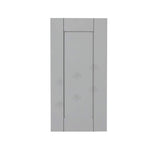 LIFEART CABINETRY Anchester Assembled 18x36x12 in. Wall Cabinet with 1 Door 2 Shelves in Light Gray