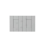 LIFEART CABINETRY Anchester Assembled 24x18x12 in. Wall Cabinet with 2 Doors No Shelf in Light Gray