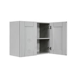 LIFEART CABINETRY Anchester Assembled 30x24x12 in. Wall Cabinet with 2 Doors 1 Shelf in Light Gray