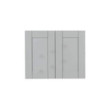 LIFEART CABINETRY Anchester Assembled 30x24x12 in. Wall Cabinet with 2 Doors 1 Shelf in Light Gray