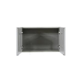 LIFEART CABINETRY Anchester Assembled 36x15x24 in. Wall Cabinet with 2 Doors No Shelf in Light Gray