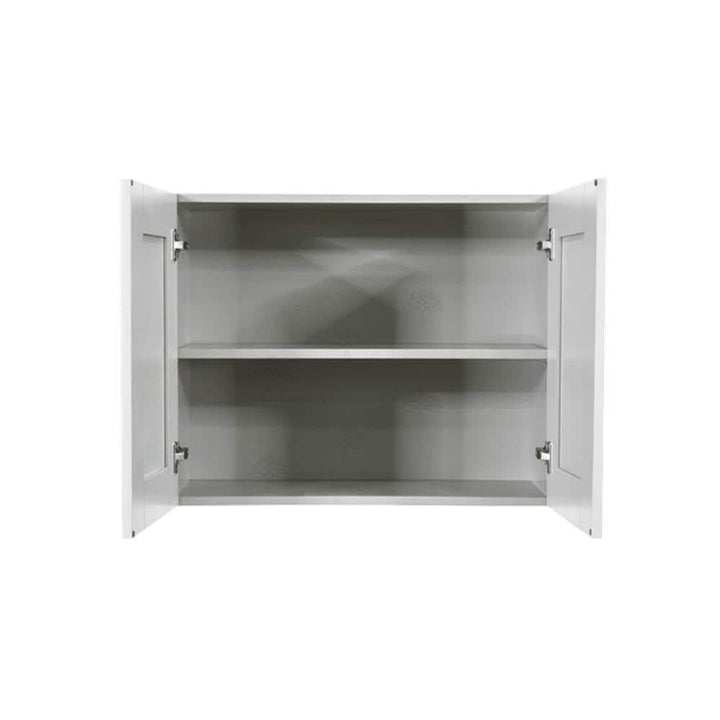 LIFEART CABINETRY Anchester Assembled 36x24x24 in. Wall Cabinet with 2 Doors 1 Shelf in Light Gray