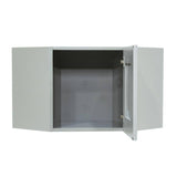 LIFEART CABINETRY Anchester Assembled 24x12x12 in. Wall Diagonal Cabinet with 1 Door in Light Gray
