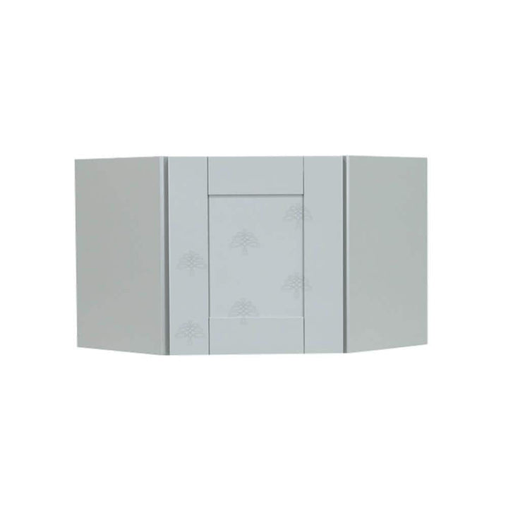 LIFEART CABINETRY Anchester Assembled 24x15x12 in. Wall Diagonal Cabinet with 1 Door in Light Gray